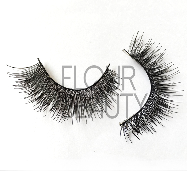 Gold cheap eyelashes with best eyelash glue ES77